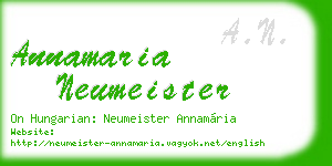annamaria neumeister business card